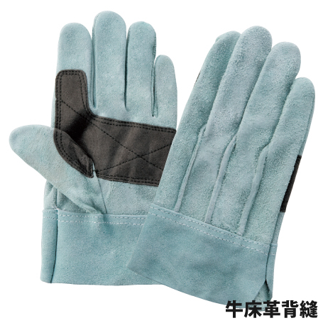 富士グローブ JS-068 牛床革背縫 ジャストSOFT&WASHABLE 【皮手袋・革手袋・作業用】