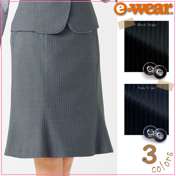 【送料無料】【カーシーカシマ】【KARSEE】【enjoy】 EAS-423 Air Suits Biz マーメイドラインスカート（ウエストハング）（9号：54cm丈） 【年間・ポリ60％・ウール40％】 事務服 女性用 レディース